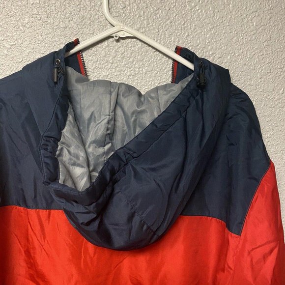 US Polo ASSN Jacket Mens Large Blue Red Full Zip 100% Polyester Hooded - Picture 5 of 6